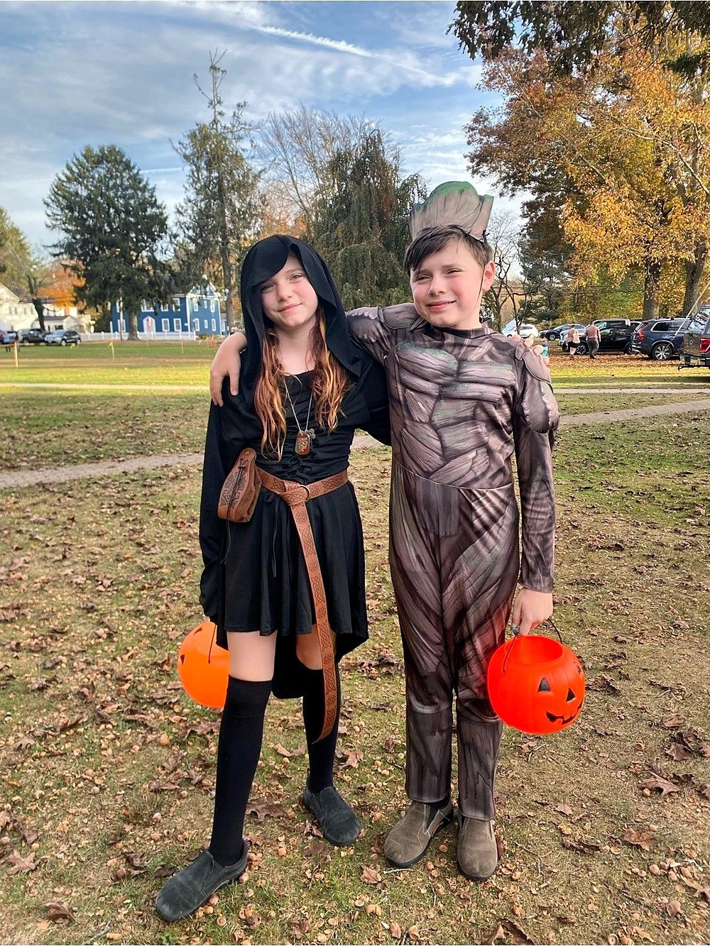 Black Hooded Halloween Costume